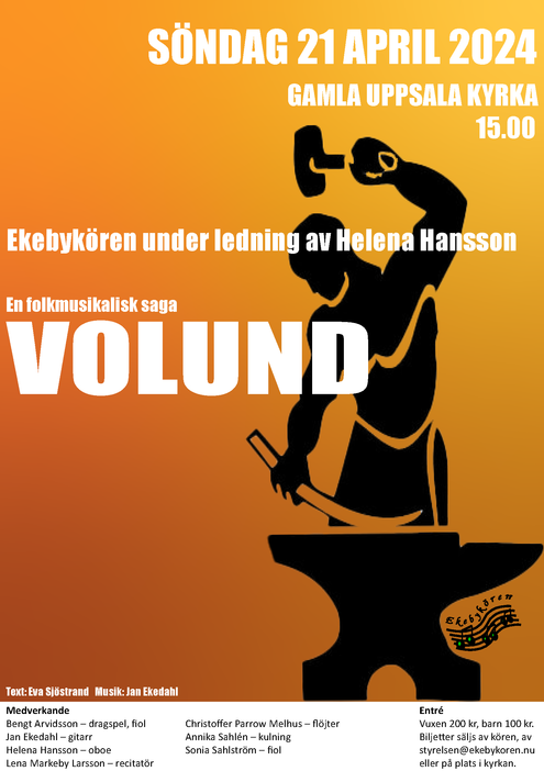 Ekebykörens konsert Volund april 2024
